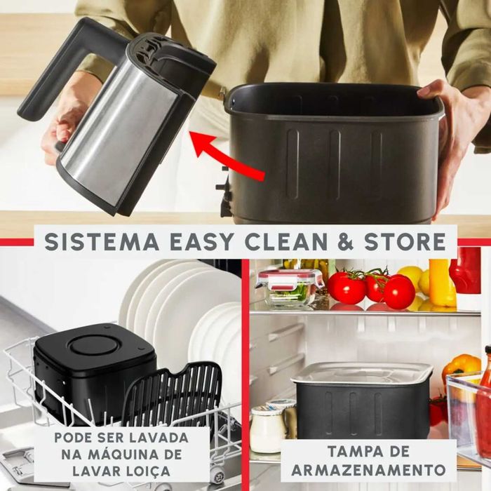 Air Fryer Moulinex Easy Fry Silence XL Coal [5L] [NOVA]