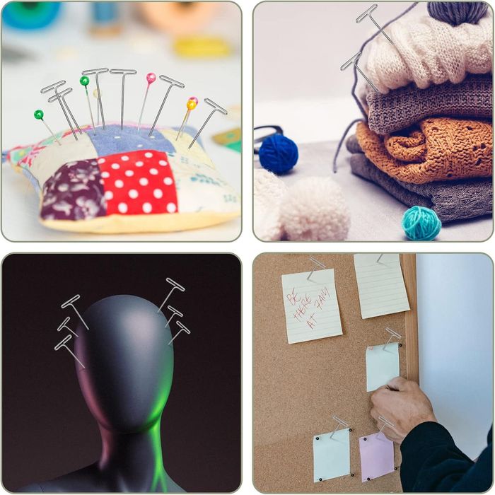 100 t -piny na głowice peruki, proste stalowe stalowe szpilki z 1,5