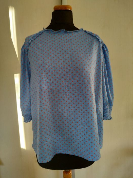 Bluzka Zara XL w pomarańczowe kropki
