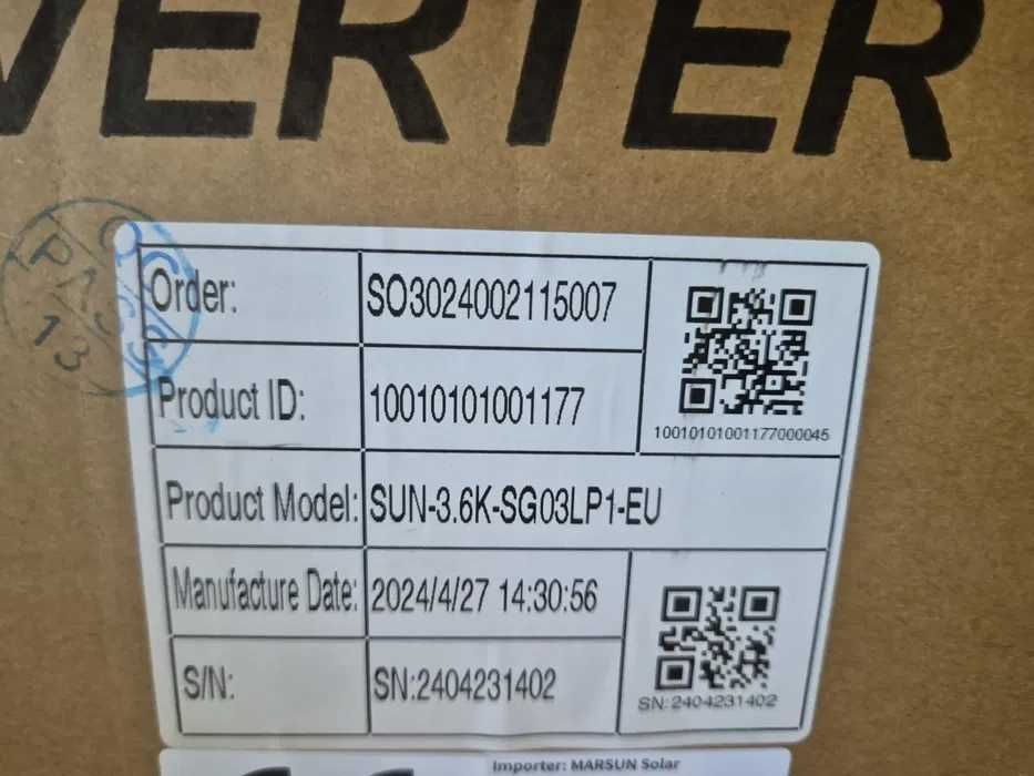 Гібридний інвертор deye 5kw 6kw 10kw 12kw Акумулятор lifepo4