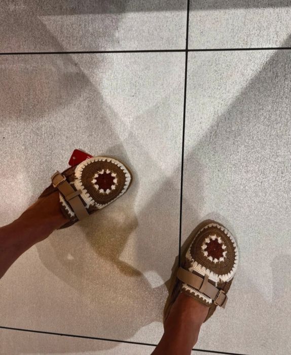 Klapki plecione ala mule