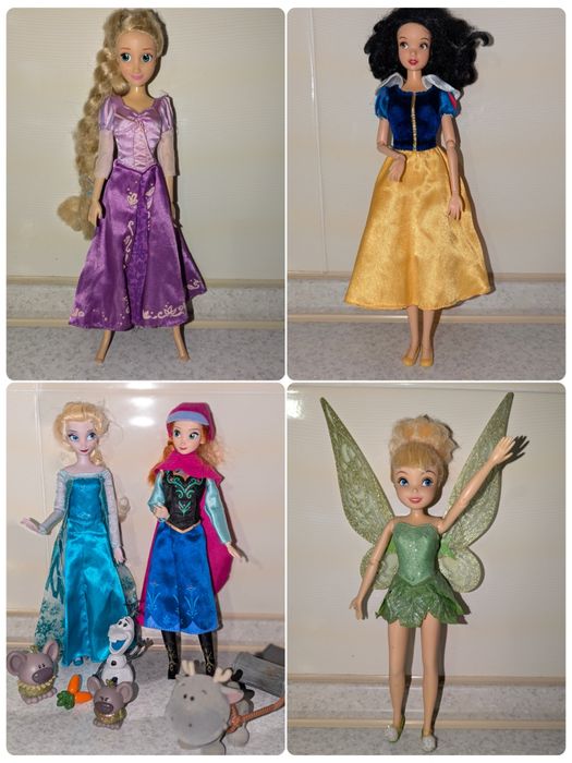 Лялька шарнірна принцеса Дісней Рапунцель Білосніжка Дінь-Дінь Ельза