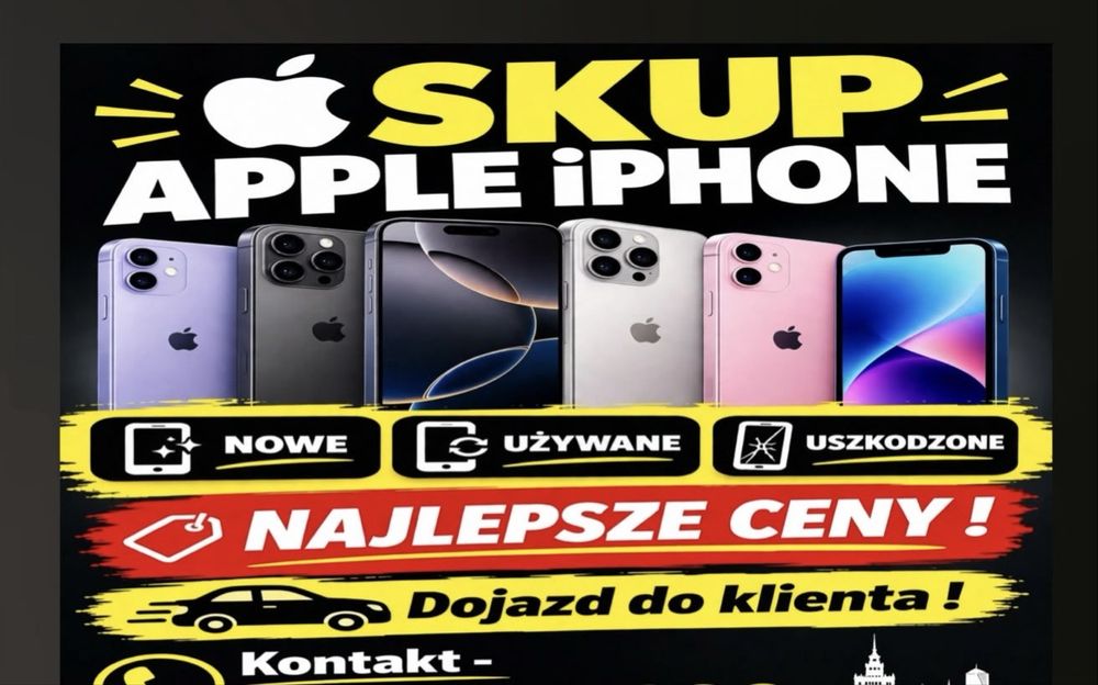 Skup APPLE iPhone / Najlepsze Ceny / Dojazd do klienta / Gotowka !