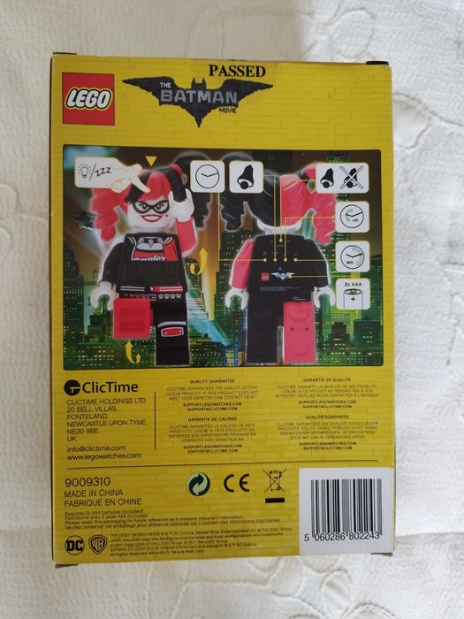 Figura da Harley Quinn Lego Batman. Despertador. Ainda na embalagem or
