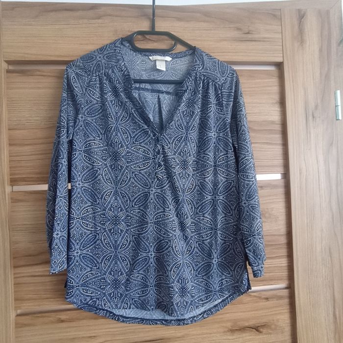 Elegancka bluzka koszula z rękawem 3/4 h&m