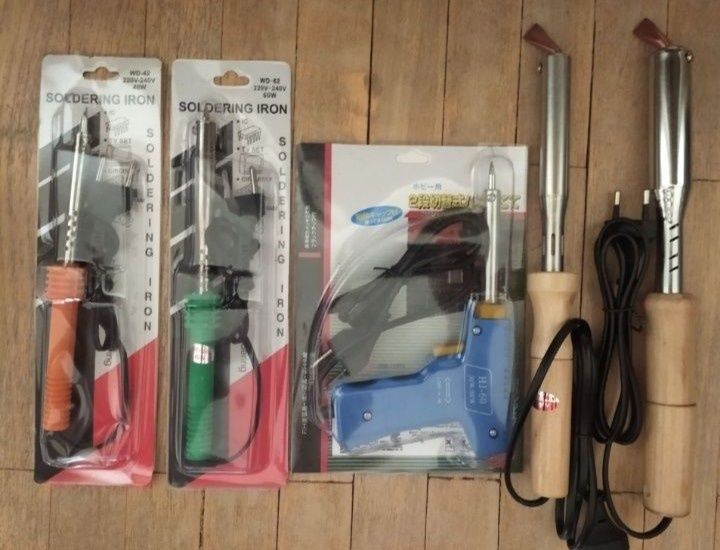 Новый Паяльник импульсный  100вт Припой техника для дома