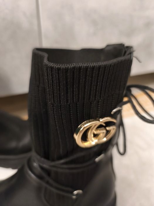 Trapery botki skarpetkowe GG