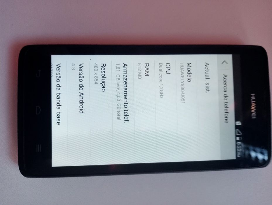 Telemóvel Huawei para venda
