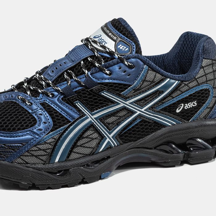 Кросівки Кроссовки Asics Gel-Nimbus 10.1 Black Blue Чорний Синій Чёрный Синий Кросовки демісезон