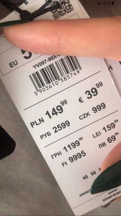 Czarny męski garnitur z metką Reserved xxl