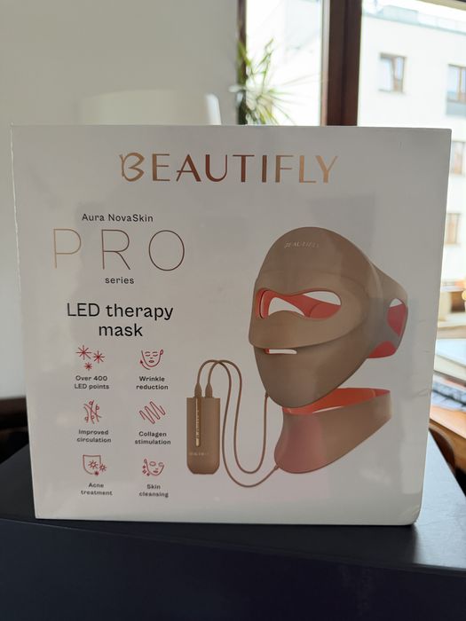 Maska LED AURA NOVASKIN PRO Beautifly nowa, fabrycznie zapakowana