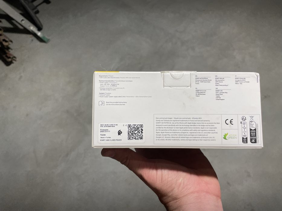 Somfy TaHoma Switch Smart Home – Nowa, nieużywana, komplet