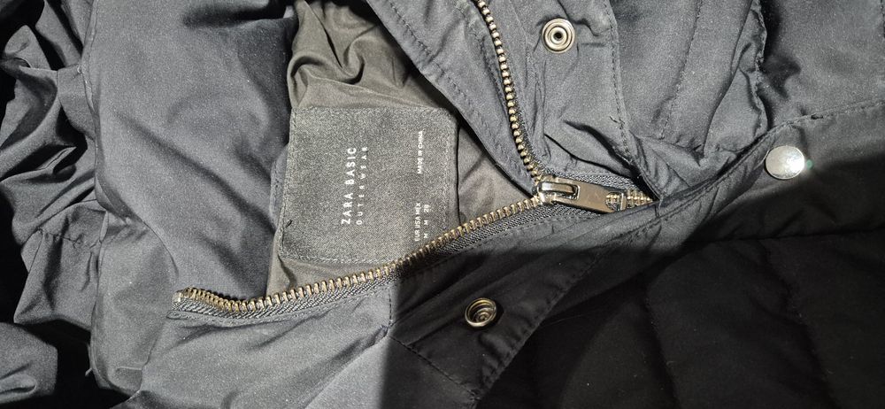 Zara płaszcz puchowy kurtka ocieplana M