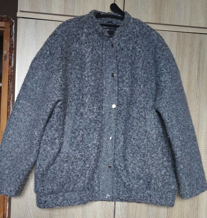 Sinsay szara kurtka baranek 44/46