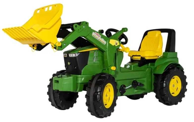 Traktor John Deere 7310R DUŻY z napędem na pedały z ładowaczem