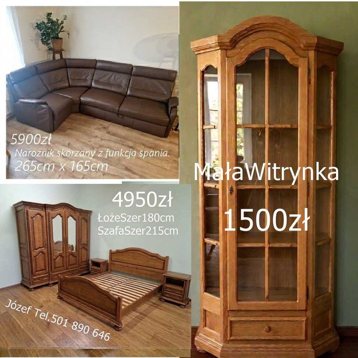 Meble do sypialni Kilkanaście Kompletów Dębowe oraz Stylowe Meble