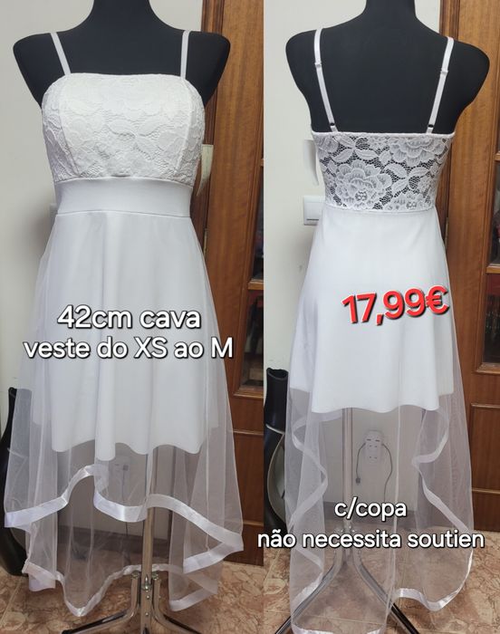 Vestidos cerimónia tamanho único veste do XS ao M novos