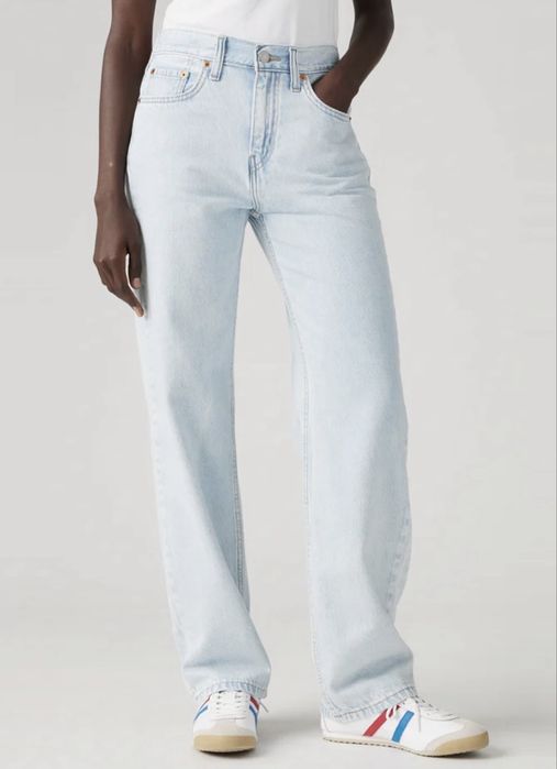 Джинси оригінал Levi’s low pro ligtweight right over light wash  р 28