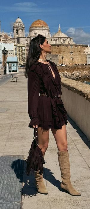 らら Zara sukienka czekoladowa s 36 falbanka s 36 Warszawa Ochota