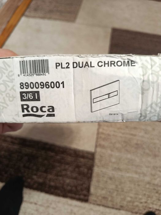 Roca PRO хром. Клавиша смыва для инсталляции, механическая 890096001