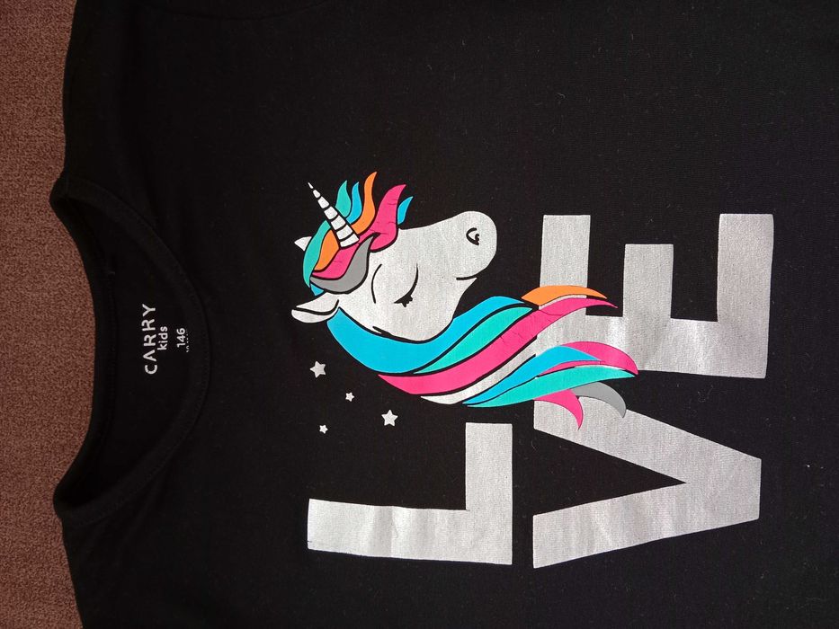 Bluzka z długim rękawem dla dziewczynki 146 cm