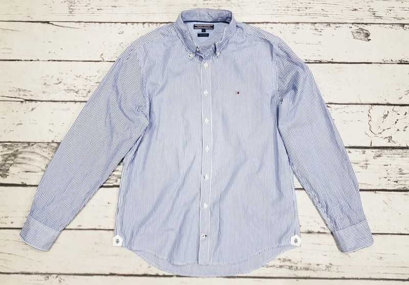 Tommy Hilfiger * New York Fit * koszula * prążek * męska * L