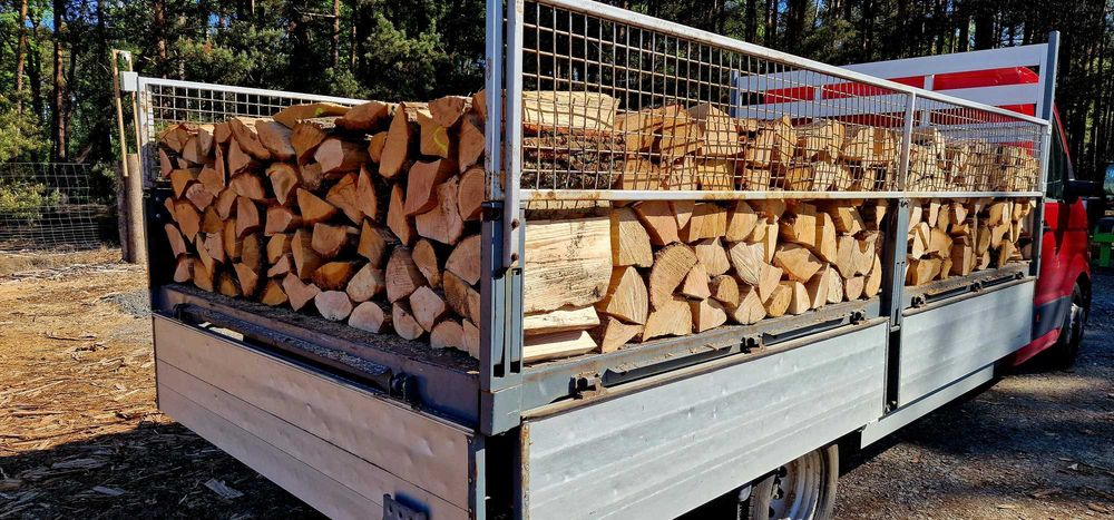 DREWNO KOMINKOWE Żary. Sezonowane Dąb Buk Grab opałowe Transport