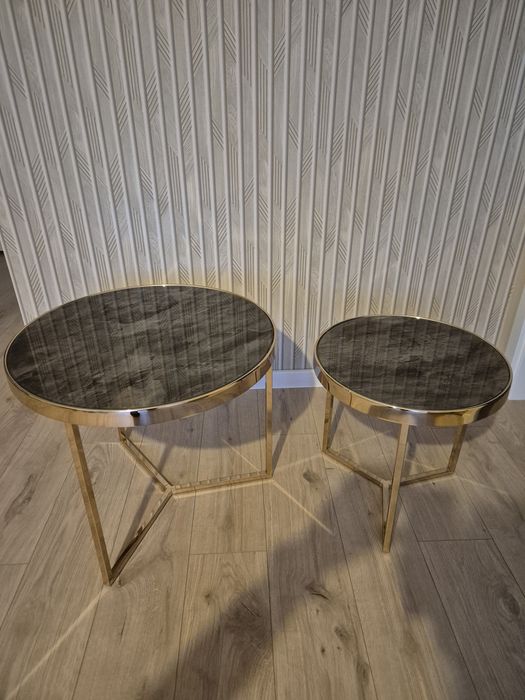 Zestaw stolików kawowych z efektem marmuru Odbiór Osobisty Białystok