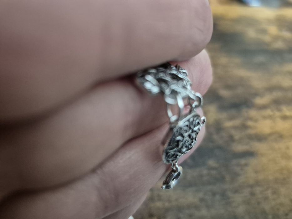 Bransoleta srebro 925 wzór orientalny