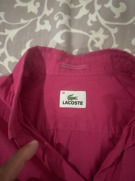 Camisa lacoste rosa