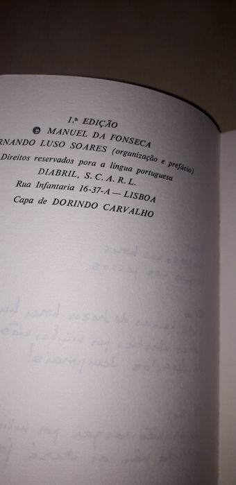 Antologia Poética, Manuel da Fonseca (1ª edição, 1976)