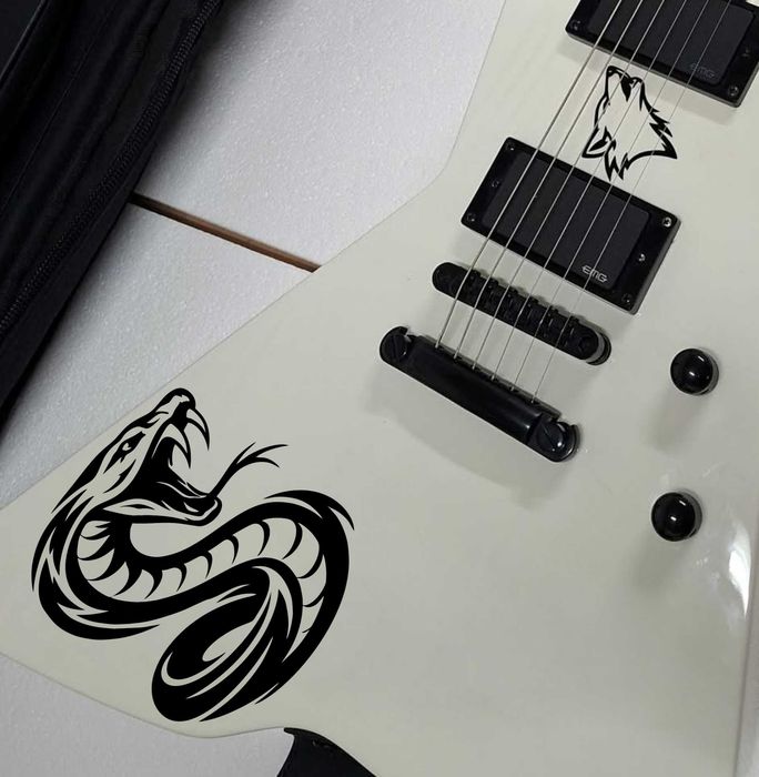Rockowe naklejki na gitarę - różne wzory wysoka jakość