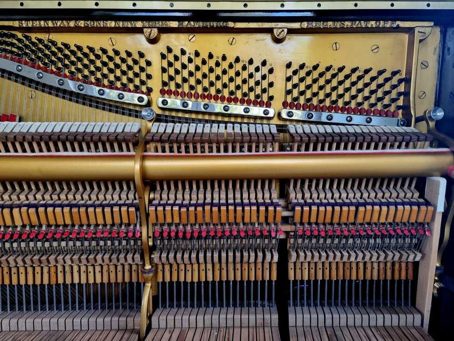 Pianino Steinway & Sons model K 130cm 1917r CZARNY POŁYSK
