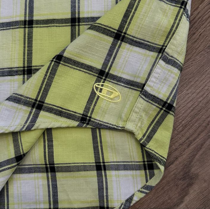 Diesel Flanel Plaid Shirt Дизель рубашка фланелевая вышитое лого