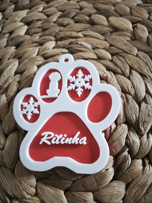 Bola de Natal Personalizável para cão