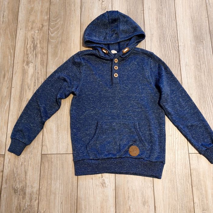 Sweter z kapturem chłopięcy 152