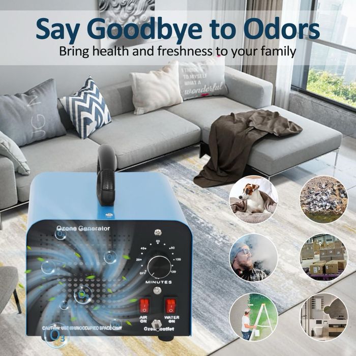 Generator ozonu Auveach 32000 mg/h przenosny filtr powoetrza z timerem