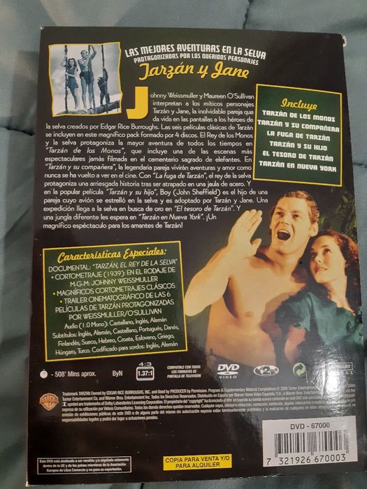 Dvd colecao  tarzan