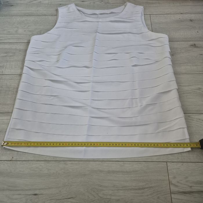 Biala elegancka bluzka damska, plus size, r 46