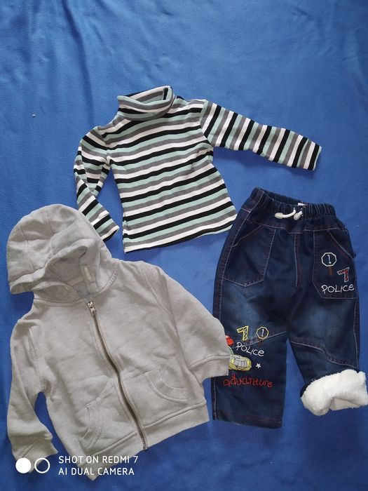 Речі на 2 года/92см, джинси теплі,кофта, гольф
