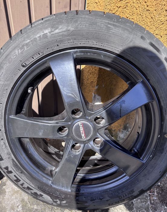 Felgi Aluminiowe DEZENT 16" 5x114.3 + Opony Letnie Falken