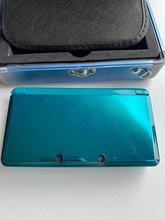 Nintendo 3DS Turkusowy + etui piękny