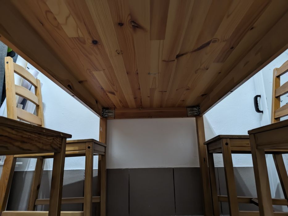 Stół + 4 krzesła Ikea drewniane JOKKMOK