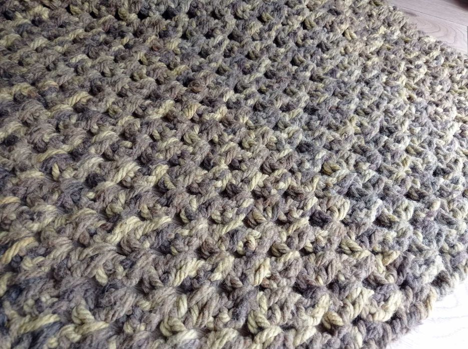 Koc Gruby, ciepły, ręcznie robiony koc, narzuta