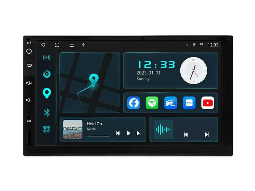 Автомагнітола 2 DIN Android 14 7" 2/32 4/64 ГБ GPS Wi-Fi Bluetooth