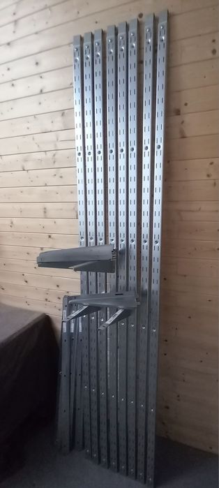 Sistema Estante IKEA BRODER (Galvanizado) - Estado "Como Novo