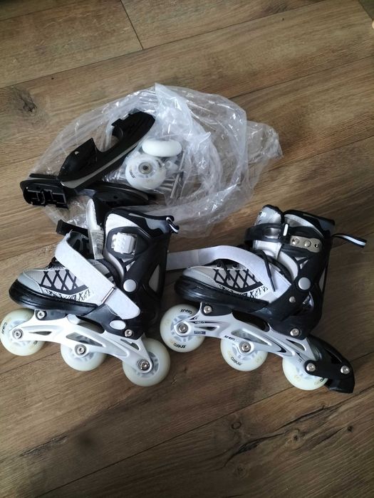 Łyżwy rolki wrotki 3w1