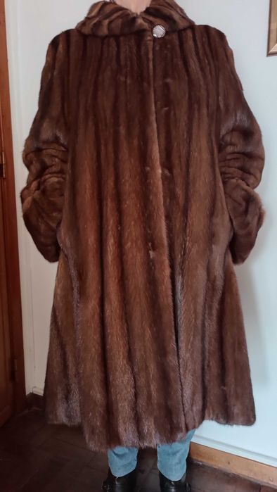 Casaco comprido de Vison