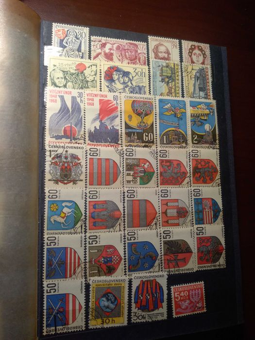 czechy czeskie znaczki pocztowe stare lata 60 klaser filatelistyka