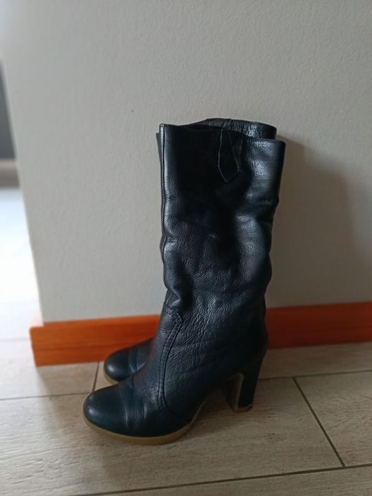 Зимние сапоги каблук 38 размер